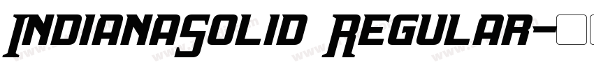 IndianaSolid Regular字体转换